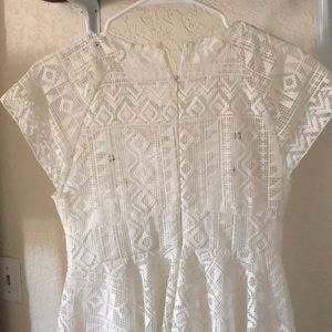 White Anthropologie dress